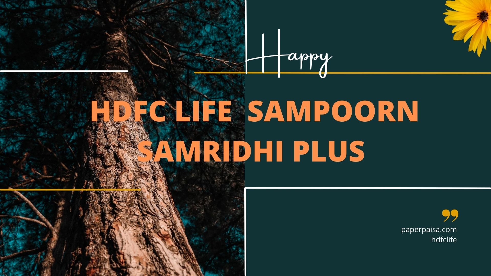 HDFC Life Sampoorn Samridhi Plus HDFC life plans for 5years 